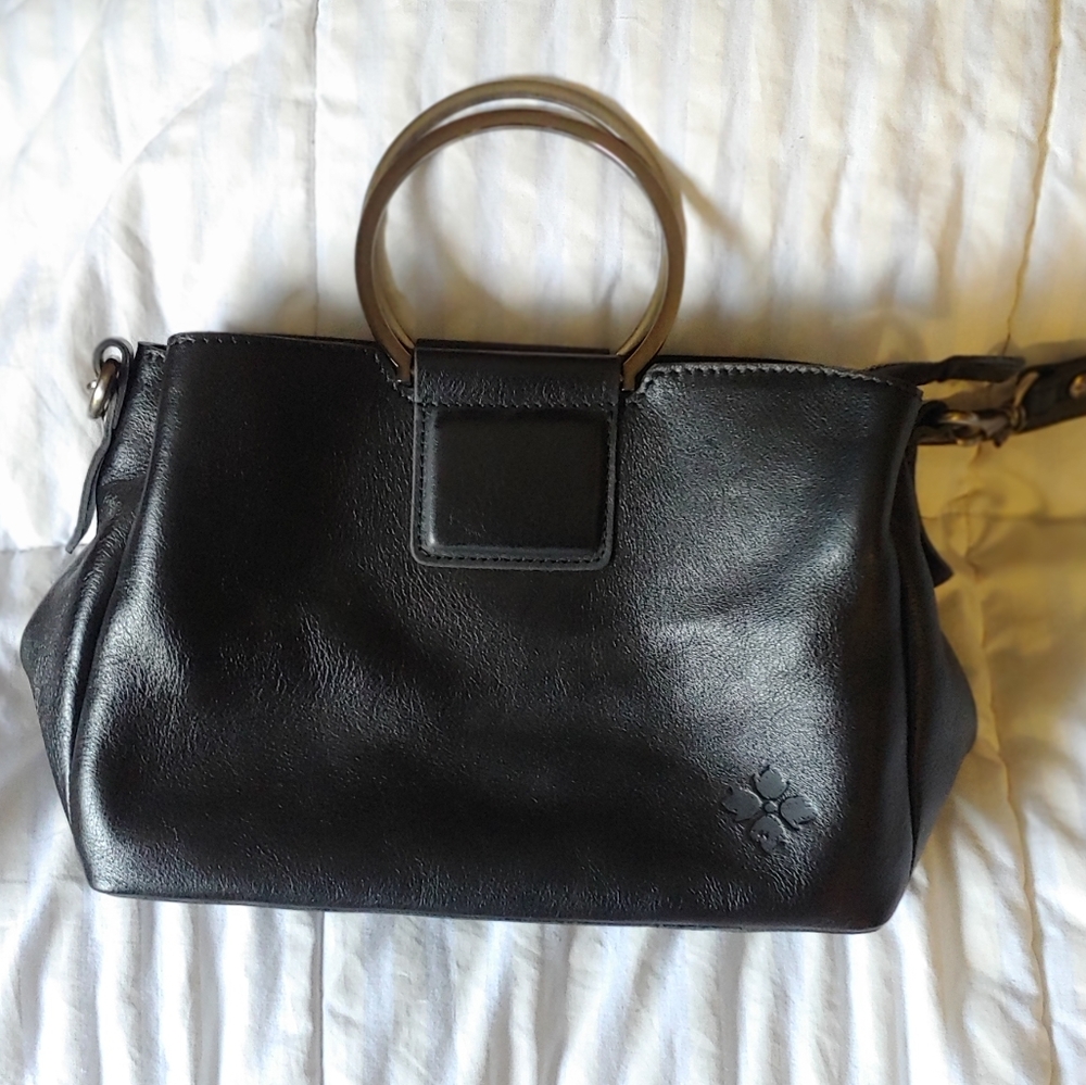 Patricia Nash Empoli satchel handbag crossbody black leather